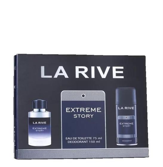 Imagem de Kit Extreme Story La Rive Perfume Masculino Eau de Toilette 75ml  Desodorante 150ml