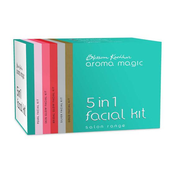 Imagem de Kit facial Aroma Magic 5 em 1 para cuidados com a pele naturais para todos os tipos de pele