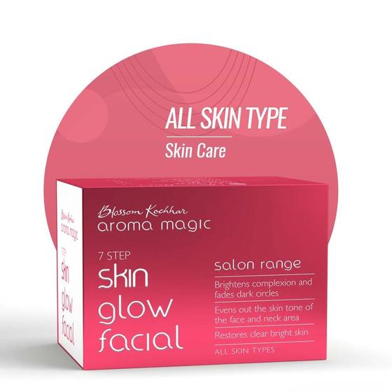 Imagem de Kit Facial Aroma Magic Skin Glow - Uso Único para Todos os Tipos de Pele