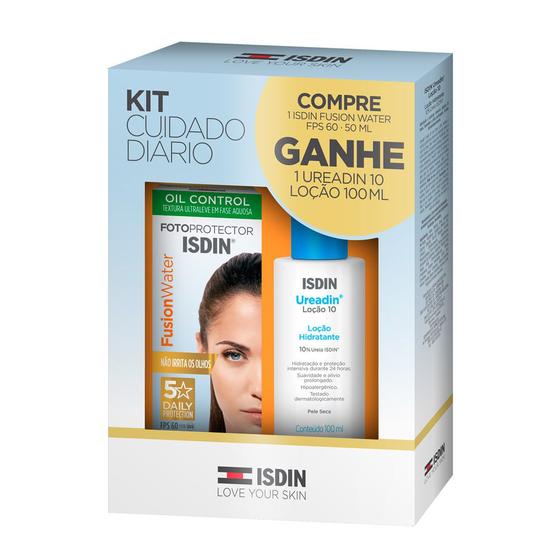 Kit Facial Isdin Protetor Solar Fusion Water 5 Stars FPS 60 Sem Cor 50ml Ganhe Ureadin 10 Isdin Loção 100ml Menor preço em Kit Facial Isdin Protetor Solar Fusion Water 5 Stars FPS 60 Sem Cor 50ml Ganhe Ureadin 10 Isdin Loção 100ml