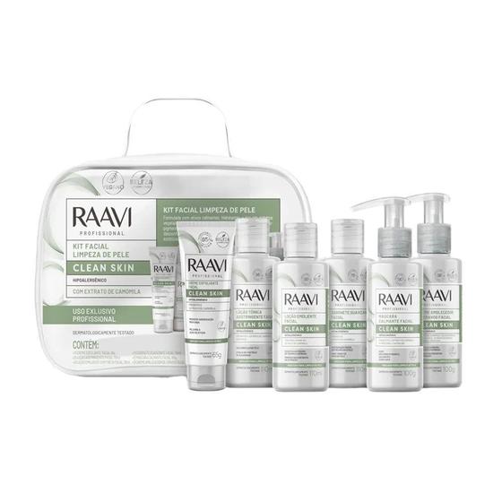 Imagem de Kit Facial Limpeza De Pele Clean Skin Raavi