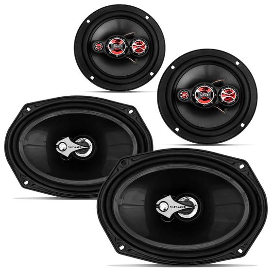 Imagem de Kit Fácil 6X9 e 6 Polegadas 380W RMS Quadriaxial e Triaxial 4 Ohms Bobina Simples Shutt Original