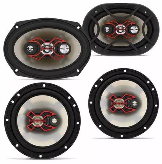 Kit Fácil Bravox Alto Falante 6 Polegadas Triaxial e 6x9 Polegadas Quadriaxial 240W RMS 4 Ohms Bobina Simples Menor preço em Kit Fácil Bravox Alto Falante 6 Polegadas Triaxial e 6x9 Polegadas Quadriaxial 240W RMS 4 Ohms Bobina Simples