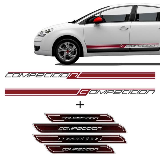 Imagem de Kit Faixa Lateral C4 Competition + Soleira Protetora Porta