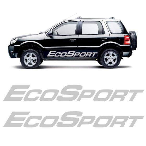 Imagem de Kit Faixa Lateral Ecosport 2002 Até 2012 Adesivo Portas