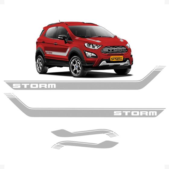 Imagem de Kit Faixa Lateral Ecosport Storm 2019/2020 E Adesivo Do Capo