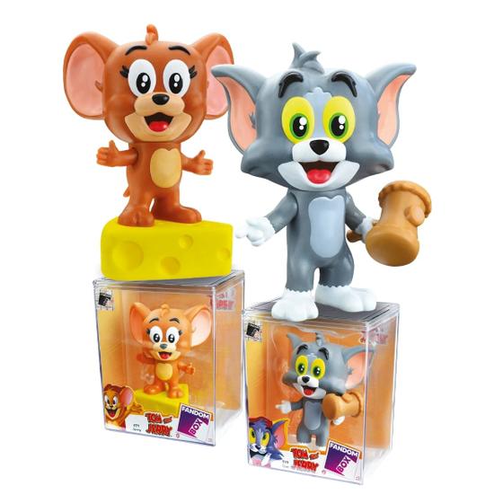 Imagem de Kit Fandom Bonecos Box Tom e Jerry Expositor Original Lider