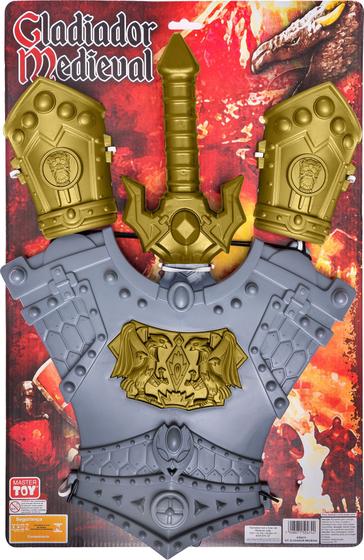Imagem de Kit Fantasia Gladiador Medieval Completo- Master Toy