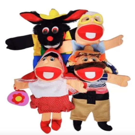 Imagem de Kit Fantoches Chapeuzinho Vermelho  4 Personagens