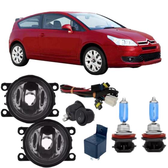 Imagem de Kit farol auxiliar citroen c4 vtr 2007 a 2013 e super branca