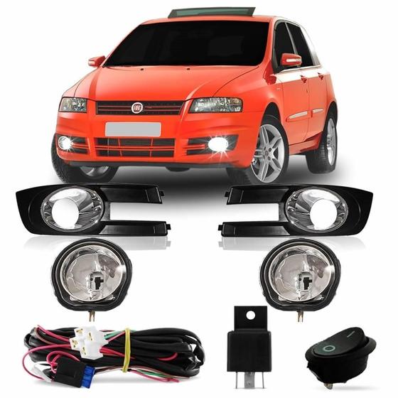 Imagem de Kit Farol Auxiliar De Neblina Fiat Stilo 2008 2009 2010