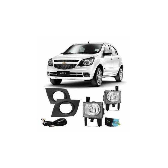 Imagem de Kit Farol Auxiliar Gm Agile 09/13 