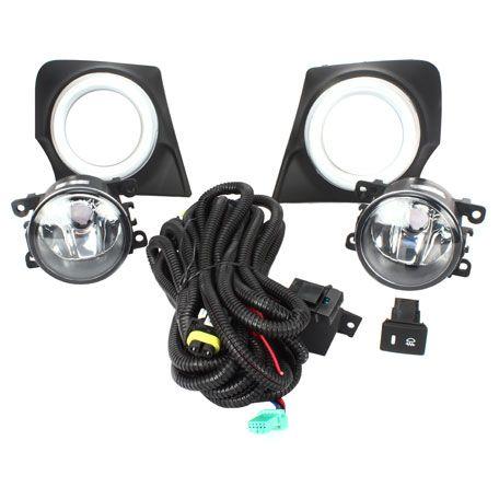 Imagem de Kit farol auxiliar l200 triton 2017 com moldura cromada