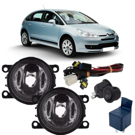 Imagem de Kit farol auxiliar milha neblina citroen c4 2007 a 2012