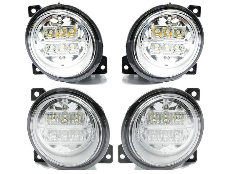 Imagem de Kit Farol Auxiliar Milha Neblina Scania Serie 5 S5 Led