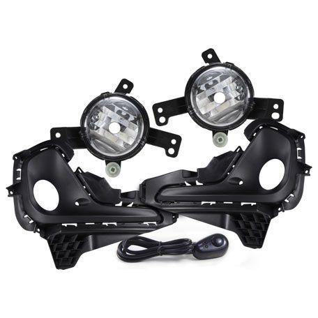 Imagem de Kit Farol Auxiliar Onix/Prisma 2020/... Com Moldura e Botão Universal