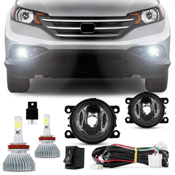 Kit Farol de Milha CRV 2012 2013 2014 2015 Auxiliar Neblina + Kit Super LED H11 6000K Efeito Xenon Menor preço em Kit Farol de Milha CRV 2012 2013 2014 2015 Auxiliar Neblina + Kit Super LED H11 6000K Efeito Xenon