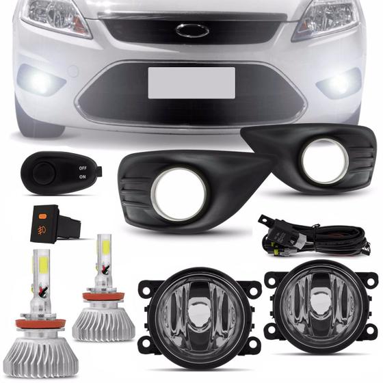 Kit Farol de Milha Focus 2009 2010 2011 2012 2013 + Kit Super LED 3D H11 6000K Efeito Xênon Menor preço em Kit Farol de Milha Focus 2009 2010 2011 2012 2013 + Kit Super LED 3D H11 6000K Efeito Xênon