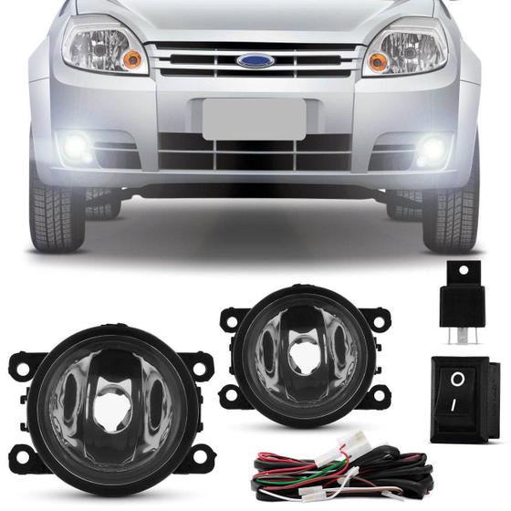 Imagem de Kit Farol de Milha Ford Ka Hatch Sedan 2012 2013 2014 2015 2016 2017 Auxiliar Neblina