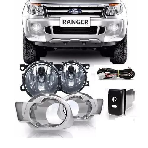 Imagem de Kit Farol De Milha Ford Ranger 2012-2015 Botão