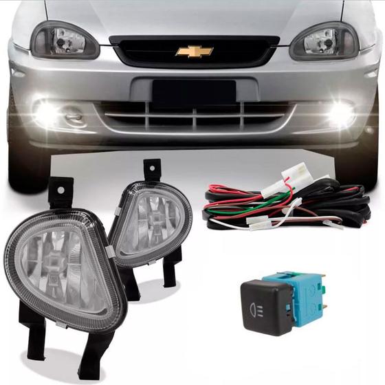 Kit Farol de Milha Gm Corsa Pick Up 2000 a 2002 Classic 2003 a 2010 Menor preço em Kit Farol de Milha Gm Corsa Pick Up 2000 a 2002 Classic 2003 a 2010