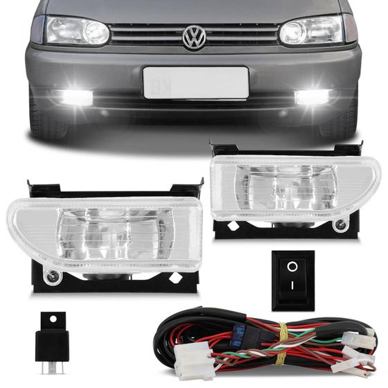 Kit Farol de Milha Gol Parati G2 96 a 99 Gol Special 00 a 02 Saveiro G2 98 a 00 Auxiliar Neblina Menor preço em Kit Farol de Milha Gol Parati G2 96 a 99 Gol Special 00 a 02 Saveiro G2 98 a 00 Auxiliar Neblina