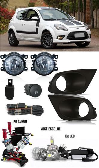Kit Farol de Milha Neblina Ford Ka 2012 2013 2014 + Kit Xenon 6000K 8000K ou Kit Lâmpada Super LED 6000K Menor preço em Kit Farol de Milha Neblina Ford Ka 2012 2013 2014 + Kit Xenon 6000K 8000K ou Kit Lâmpada Super LED 6000K