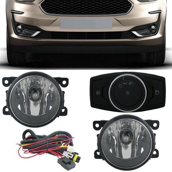 Imagem de Kit Farol De Milha Neblina Ford Novo Ka 2019 2020 2021