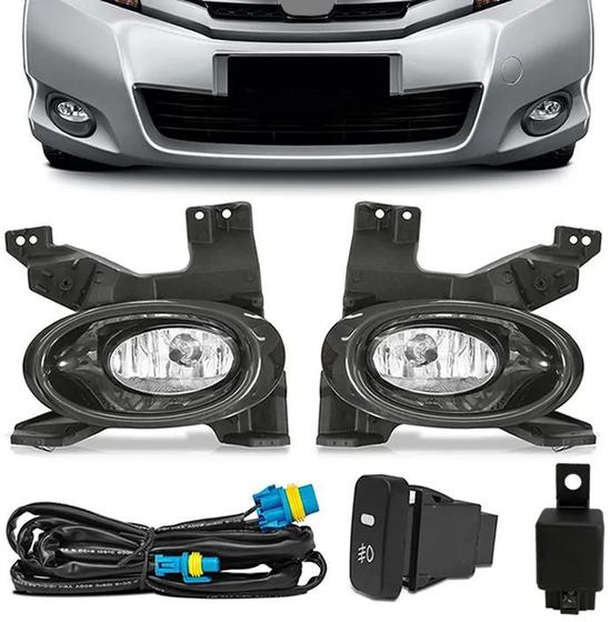 Kit Farol de Milha Neblina Honda City 2009 2010 2011 Menor preço em Kit Farol de Milha Neblina Honda City 2009 2010 2011