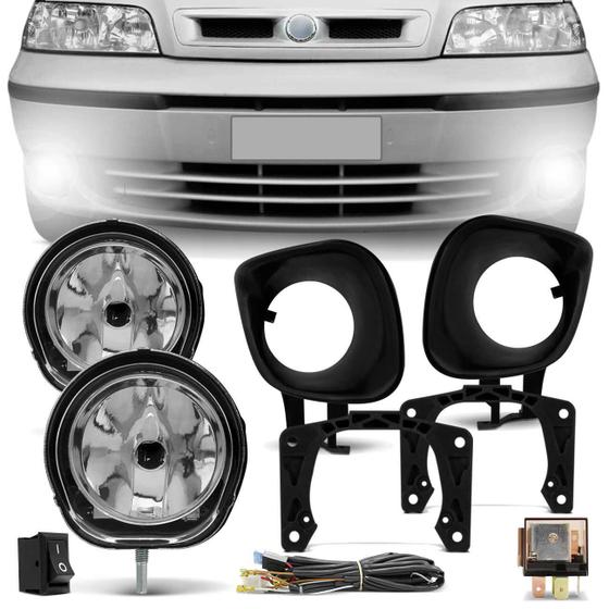 Kit Farol de Milha Palio Strada Siena G2 2001 2002 2003 2004 Auxiliar Neblina Menor preço em Kit Farol de Milha Palio Strada Siena G2 2001 2002 2003 2004 Auxiliar Neblina