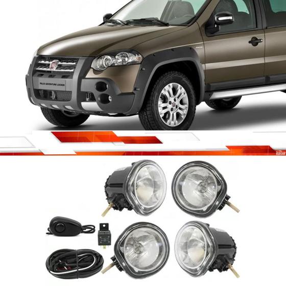 Kit farol de milha palio weekend até 2009 strada adventure fire até 2012 com chicote relé in Menor preço em Kit farol de milha palio weekend até 2009 strada adventure fire até 2012 com chicote relé in
