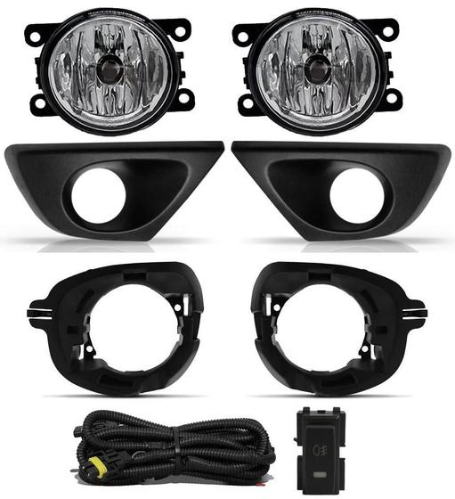 Imagem de Kit Farol De Milha Renault Duster 2015-2019 + Moldura E Base