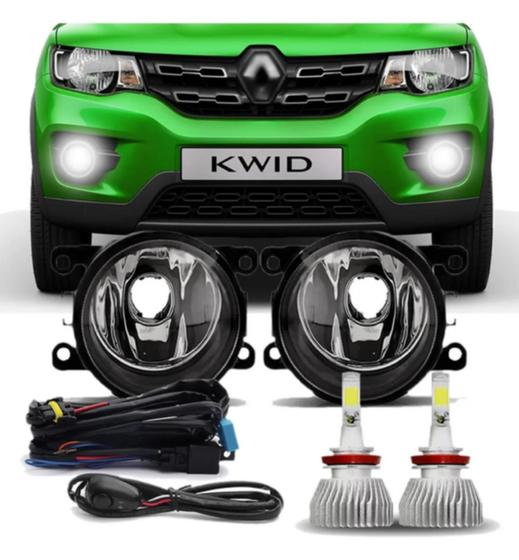 Imagem de Kit Farol De Milha Renault Kwid 17 2018 2019 2020 Super Led