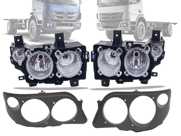 Imagem de Kit farol dianteiro mb atego 1730/2428/2429/2430/3026/3030 13/18 