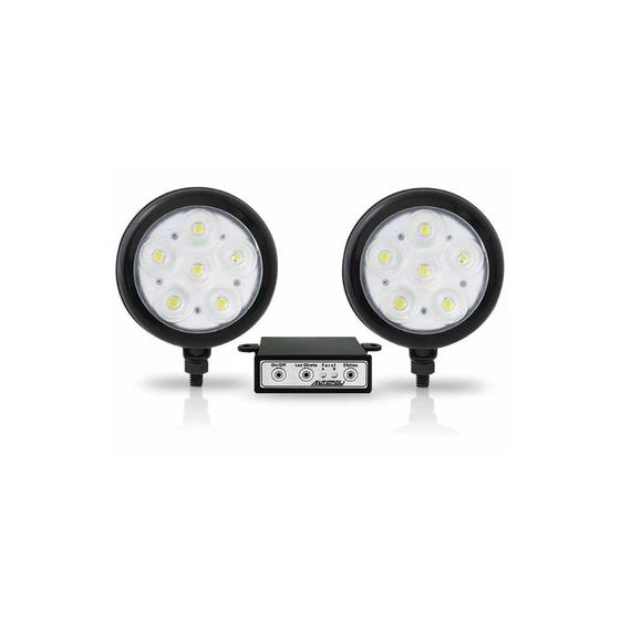 Imagem de Kit Farol LED 6W Redondo 15 12/24V Verde