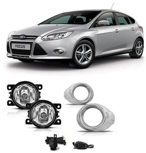 Imagem de Kit Farol Milha Auxiliar Neblina Focus 2014 2015 Cromado