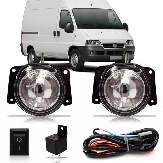 Imagem de Kit Farol Milha Ducato Boxer Jumper 05 06 07 08 09 10 11 12