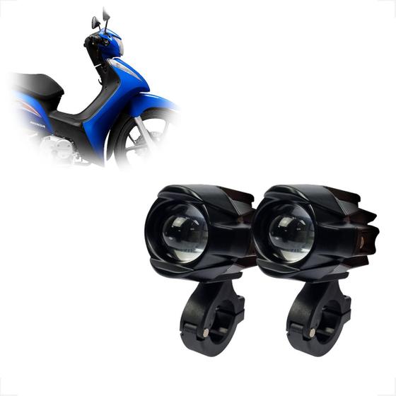 Imagem de Kit Farol Milha F-12 Mini Honda Biz 125 2001 2002 2003 2004 2005 2006 2007 2008 2009 2010 até 2019