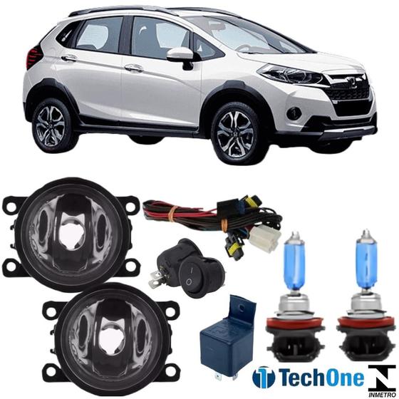 Imagem de KIT Farol Milha Honda Wr-v 2015 a 2021 Super Branca