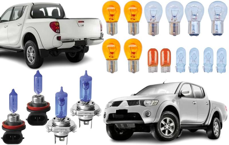 Imagem de Kit farol milha lanterna e giro mitsubishi l200 1991 a 2011