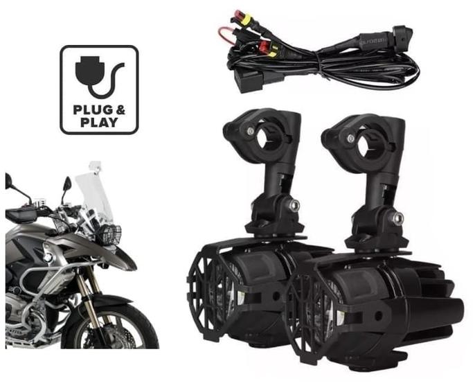 Imagem de Kit Farol Milha Led Plug e Play Bmw R 1200GS Advent Rallye