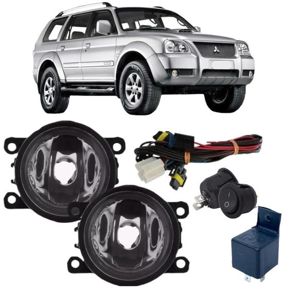 Imagem de KIT FAROL MILHA Mitsubishi Pajero Sport 2007 a 2015 NC