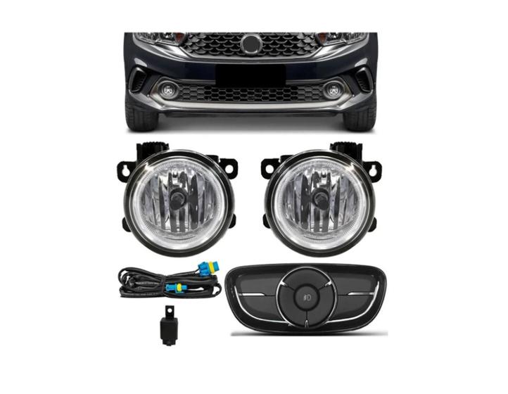 Kit Farol Milha Neblina Fiat Argo Botão Modelo Original Menor preço em Kit Farol Milha Neblina Fiat Argo Botão Modelo Original
