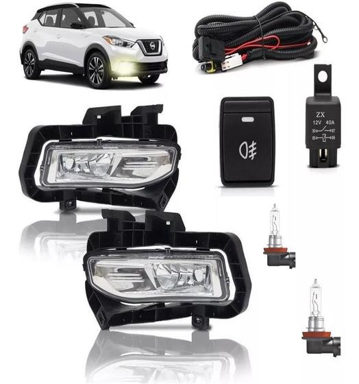 Imagem de Kit Farol Milha Neblina Nissan Kicks 2016 2017 2018 2019