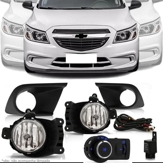 Imagem de Kit Farol Milha Neblina Onix Ls Joy Modelo Original 2014 2015 2016 2017 2018 2019