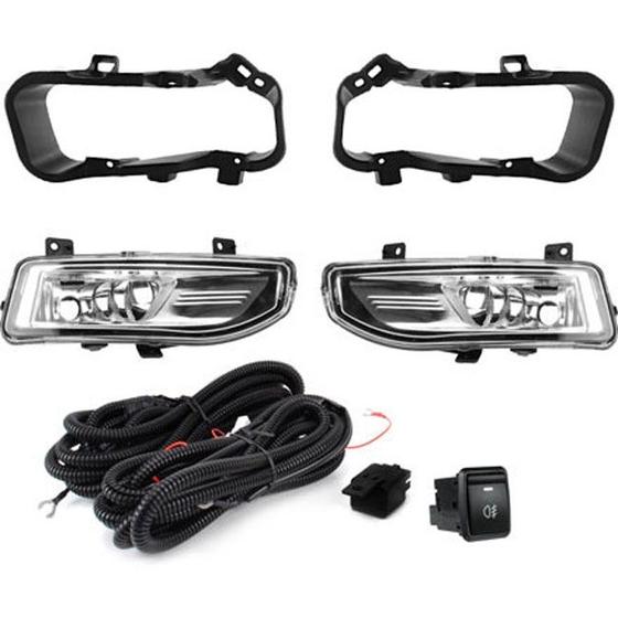 Imagem de Kit Farol Milha Nissan Kicks 2016 Botao Modelo Original