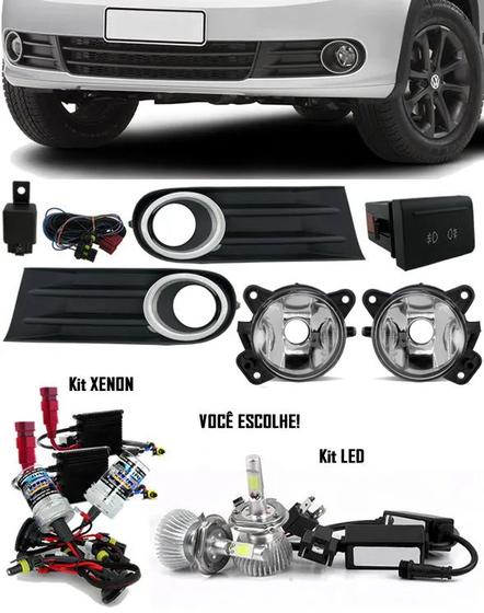 Imagem de Kit Farol Milha Vw Gol Voyage Saveiro G5 2009 à 2013 + Xenon ou LED