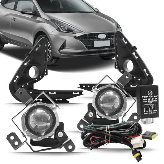 Imagem de Kit Farol Neblina Milha Hb20 2020 2021 2022 Acendimento Automático