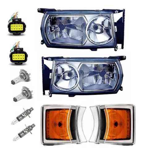 Imagem de Kit Farol Scania Lanterna Pisca Serie 5 Adaptação 4 Completo