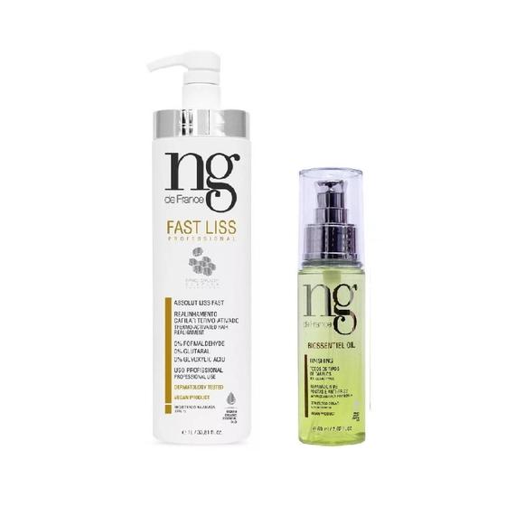 Imagem de Kit Fast Liss 1L e Biossentiel Oil 60mL Ng de France